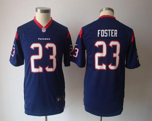 Nike youths NFL Game Jerseys Houston Texans 23 Arian Foster Navy Blue Team Color
